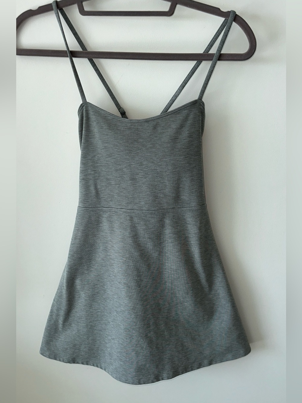 Women’s Grey Spaghetti Strap Tank Top